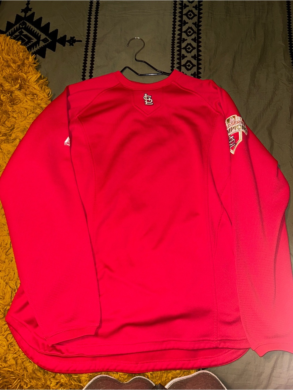 St. Louis Cardinals 2011 World Series Champions Red Crewneck Pullover